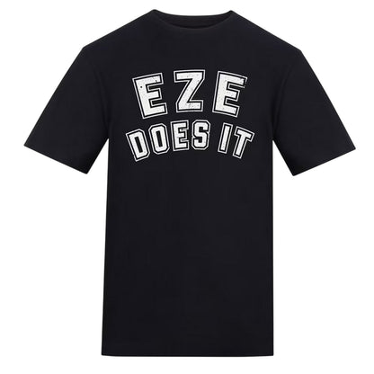 Black - Front - AWD Unisex Adult Eze Does It Football T-Shirt