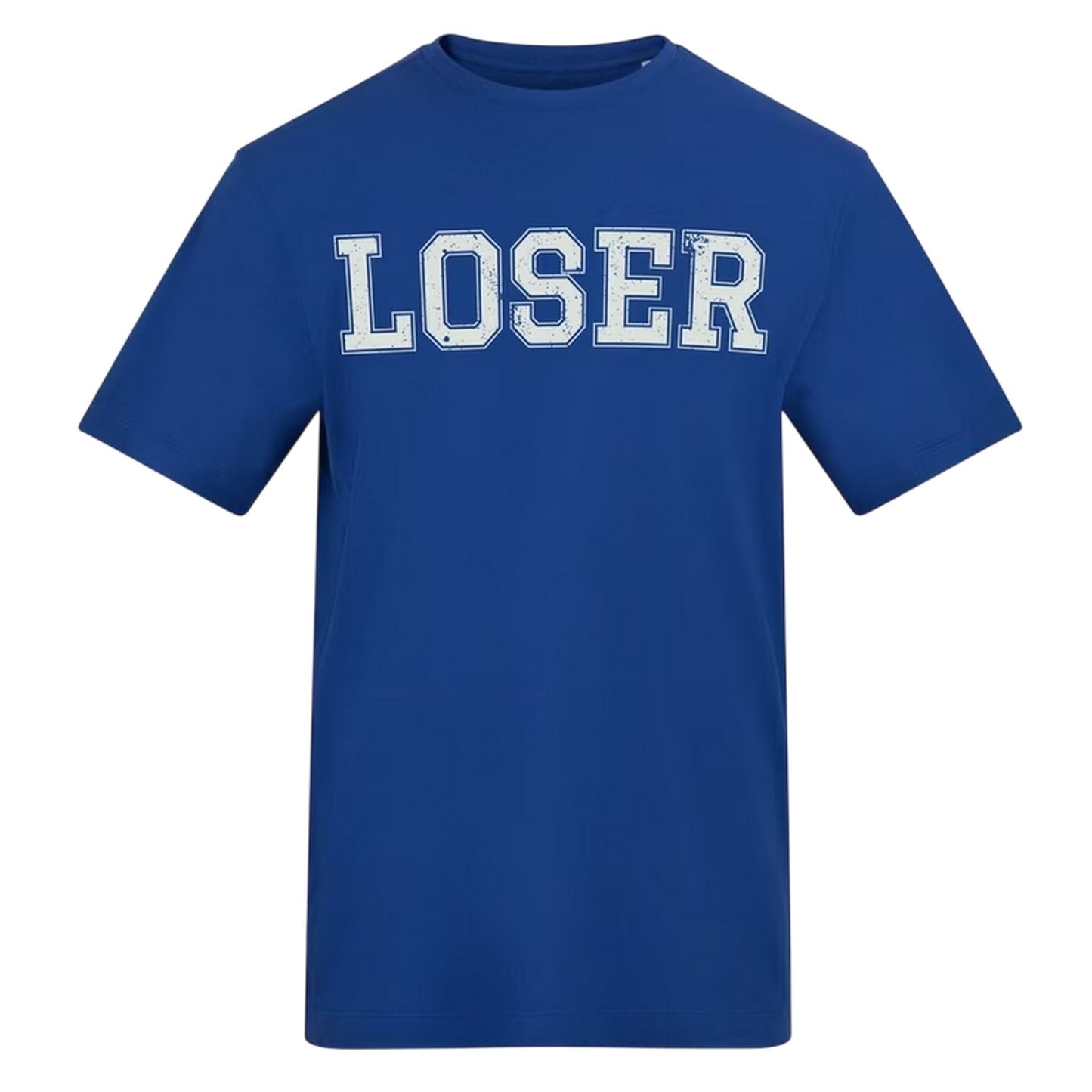 Blue - Front - AWD Unisex Adult Loser Cotton T-Shirt
