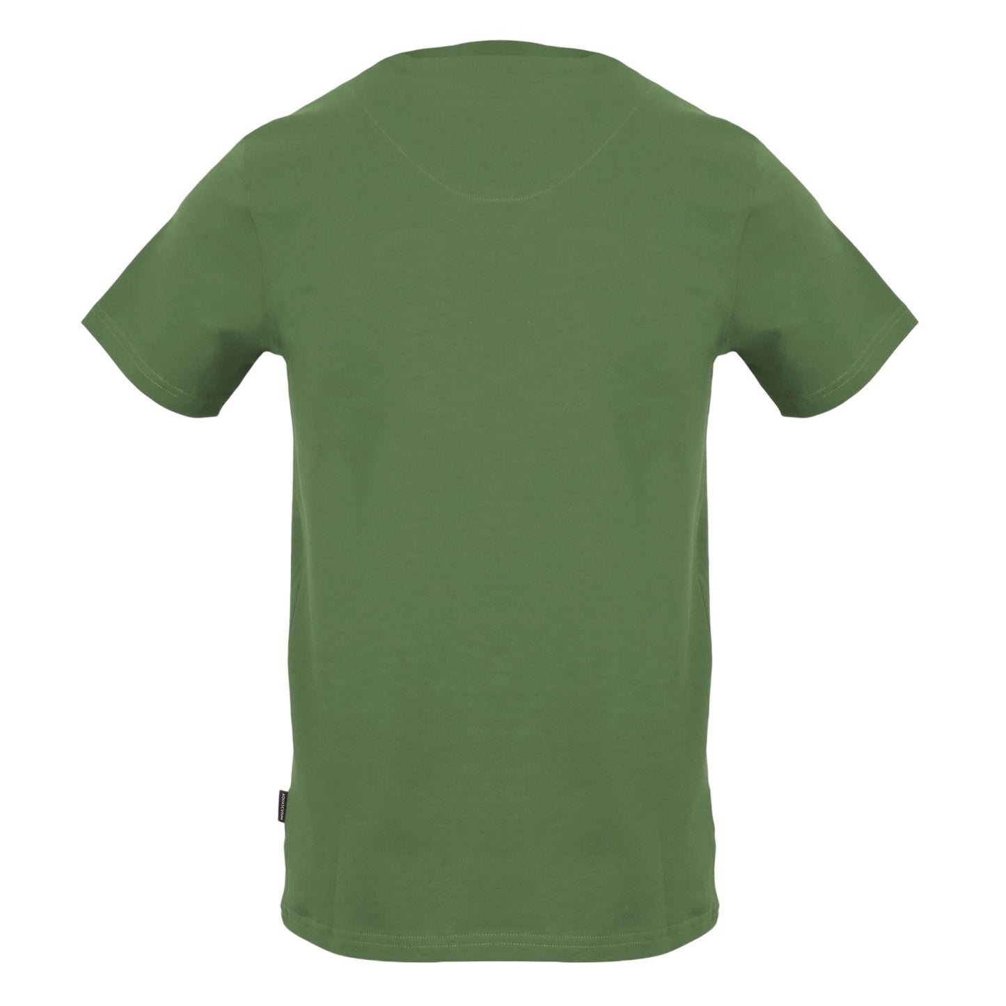 Military Green - Back - Aquascutum Unisex Adult Logo Cotton T-Shirt