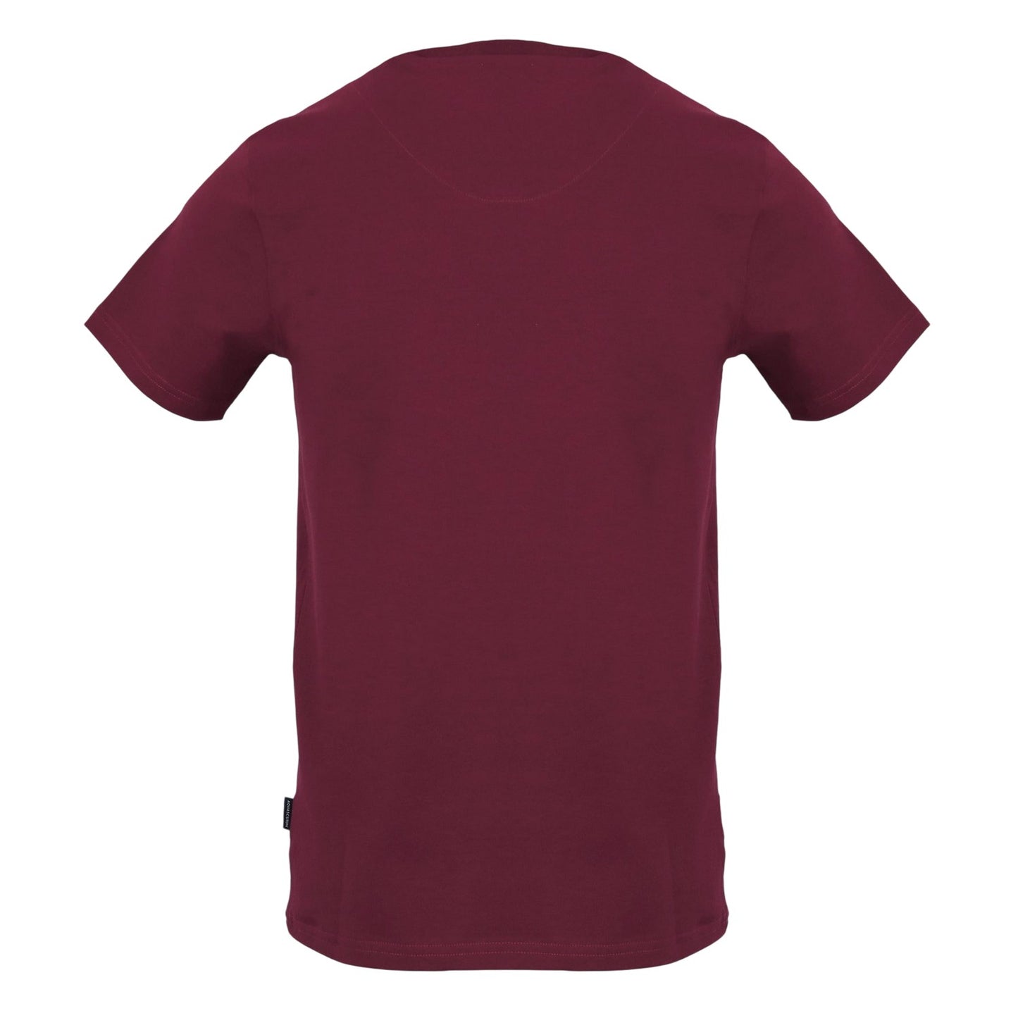 Red - Back - Aquascutum Unisex Adult Logo Cotton T-Shirt