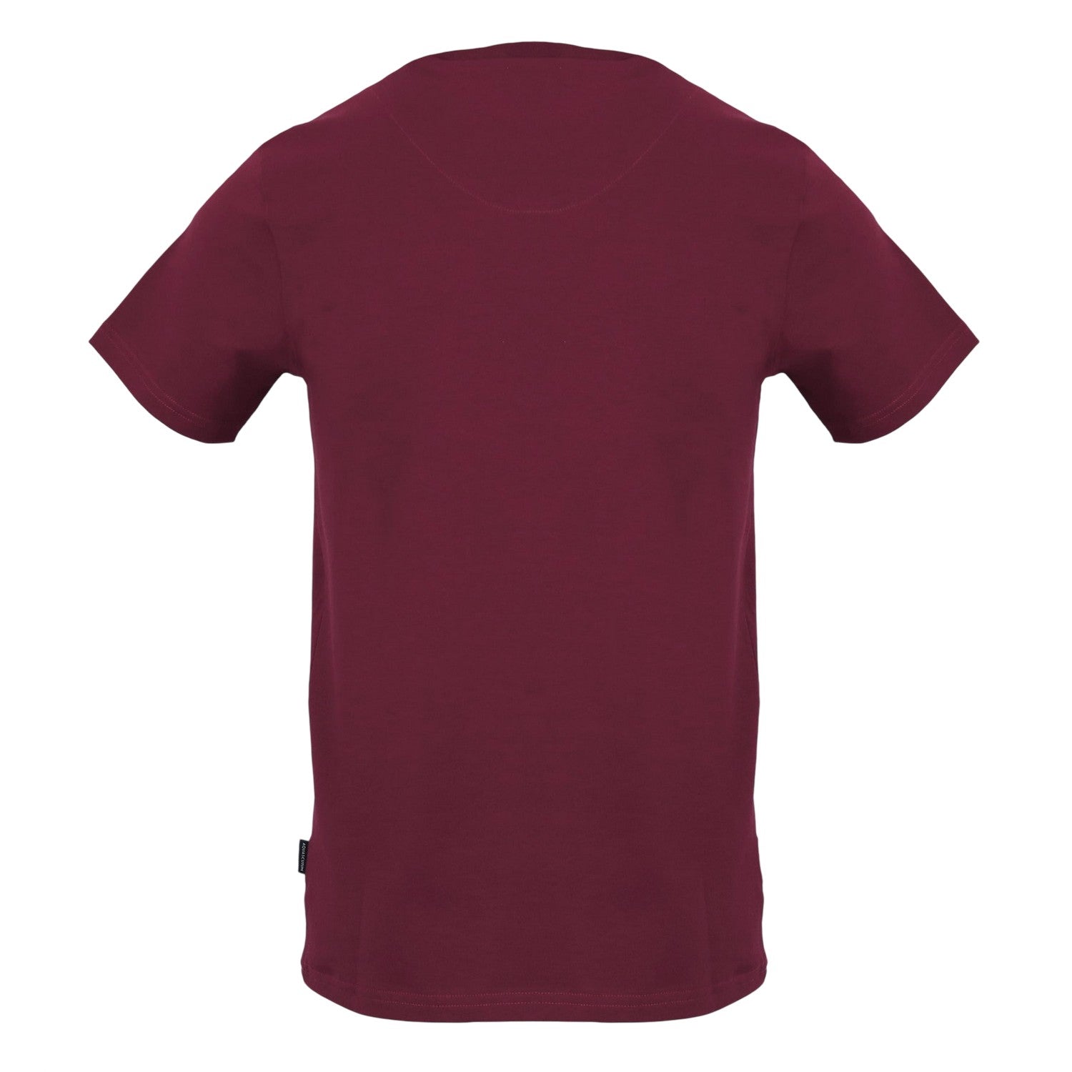 Red - Back - Aquascutum Unisex Adult Logo Cotton T-Shirt