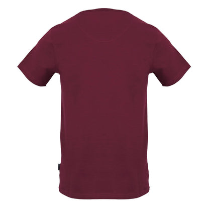 Red - Back - Aquascutum Unisex Adult Logo Cotton T-Shirt