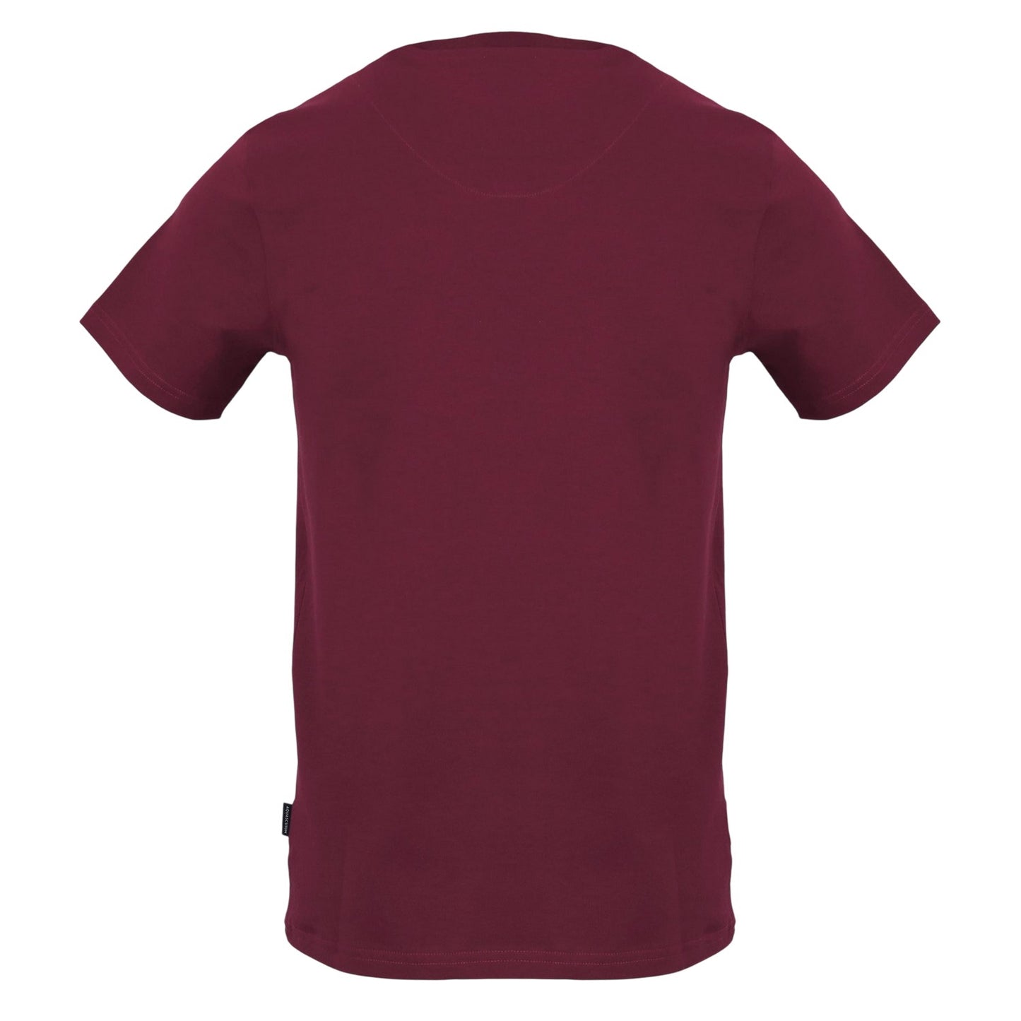 Red - Back - Aquascutum Mens Logo Cotton Regular T-Shirt