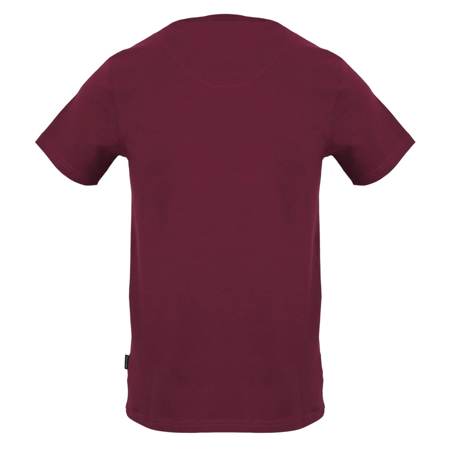 Red - Back - Aquascutum Mens Logo Cotton Regular T-Shirt