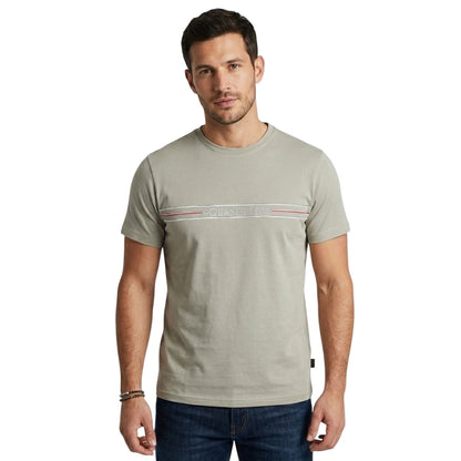 Grey - Side - Peaceful Hooligan Mens Duke Logo T-Shirt