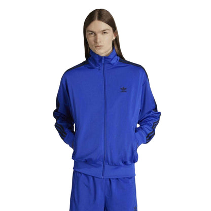 Blue - Side - Adidas Mens Firebird 3 Stripes Track Top
