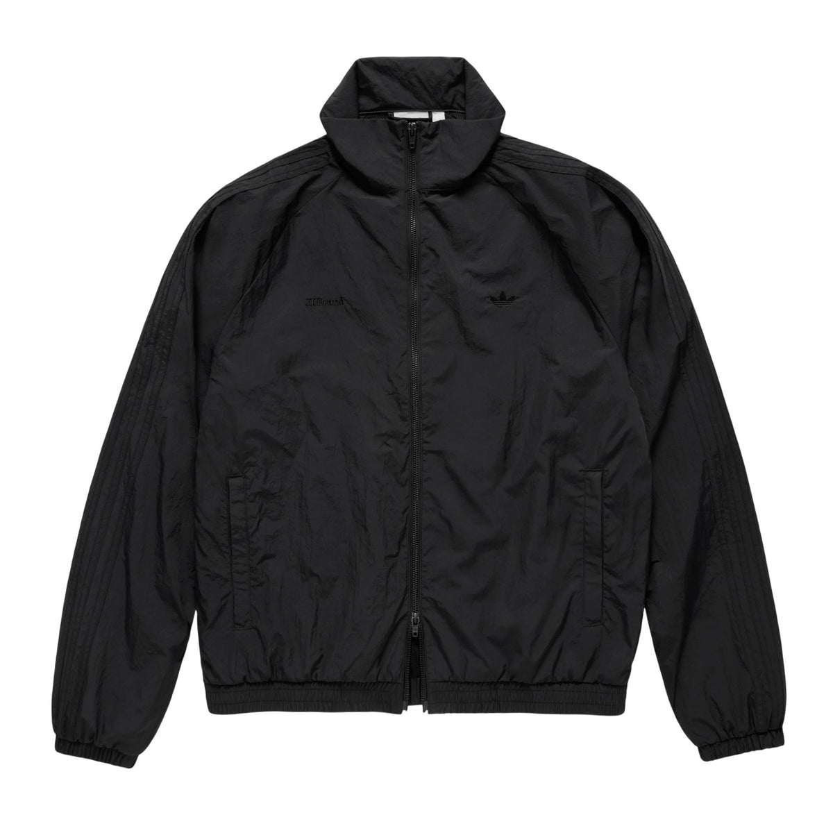 Black - Front - Adidas Mens Originals Nylon Track Top