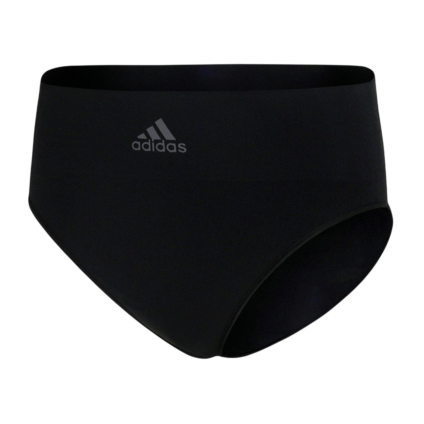Black - Front - Adidas Womens-Ladies Stretch Seamless High Leg Briefs