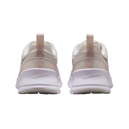 Matt White-Metallic Silver - Back - Nike Womens-Ladies Air Max Mesh Running Shoes