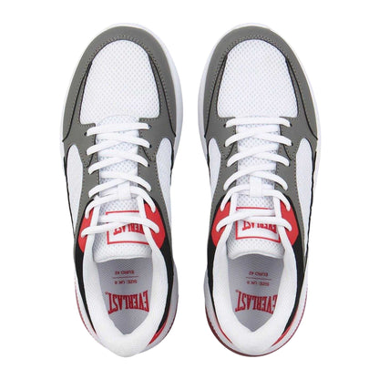 White-Red - Side - Everlast Mens Assist Basketball Trainers