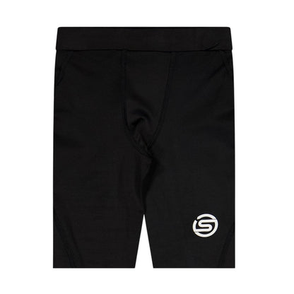 Black - Side - Skins Childrens-Kids Series-1 Logo Leggings
