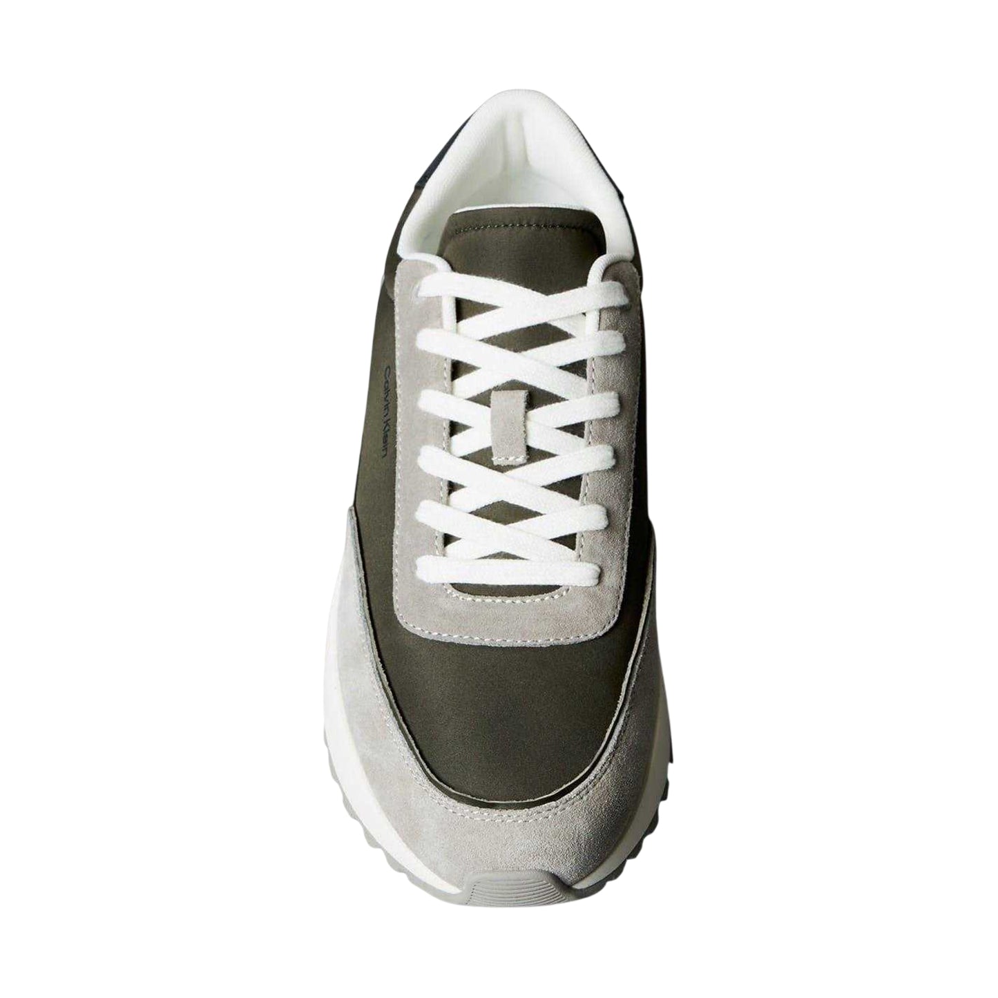 Rock-Sand - Side - Calvin Klein Mens Suede Low Cut Trainers
