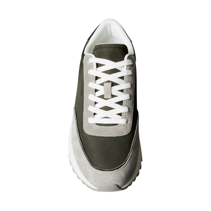 Rock-Sand - Side - Calvin Klein Mens Suede Low Cut Trainers