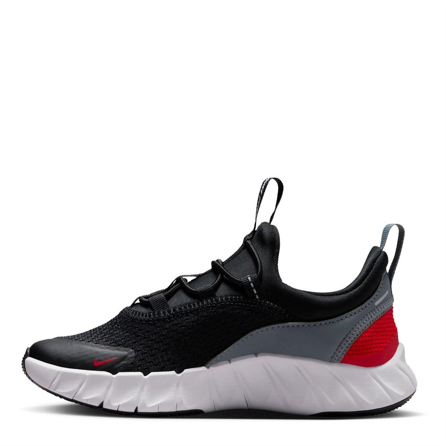 Black-Red - Back - Nike Childrens-Kids Logo Low Cut Trainers