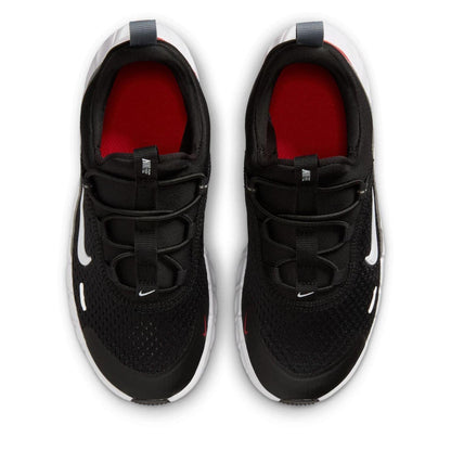 Black-Red - Pack Shot - Nike Childrens-Kids Logo Low Cut Trainers