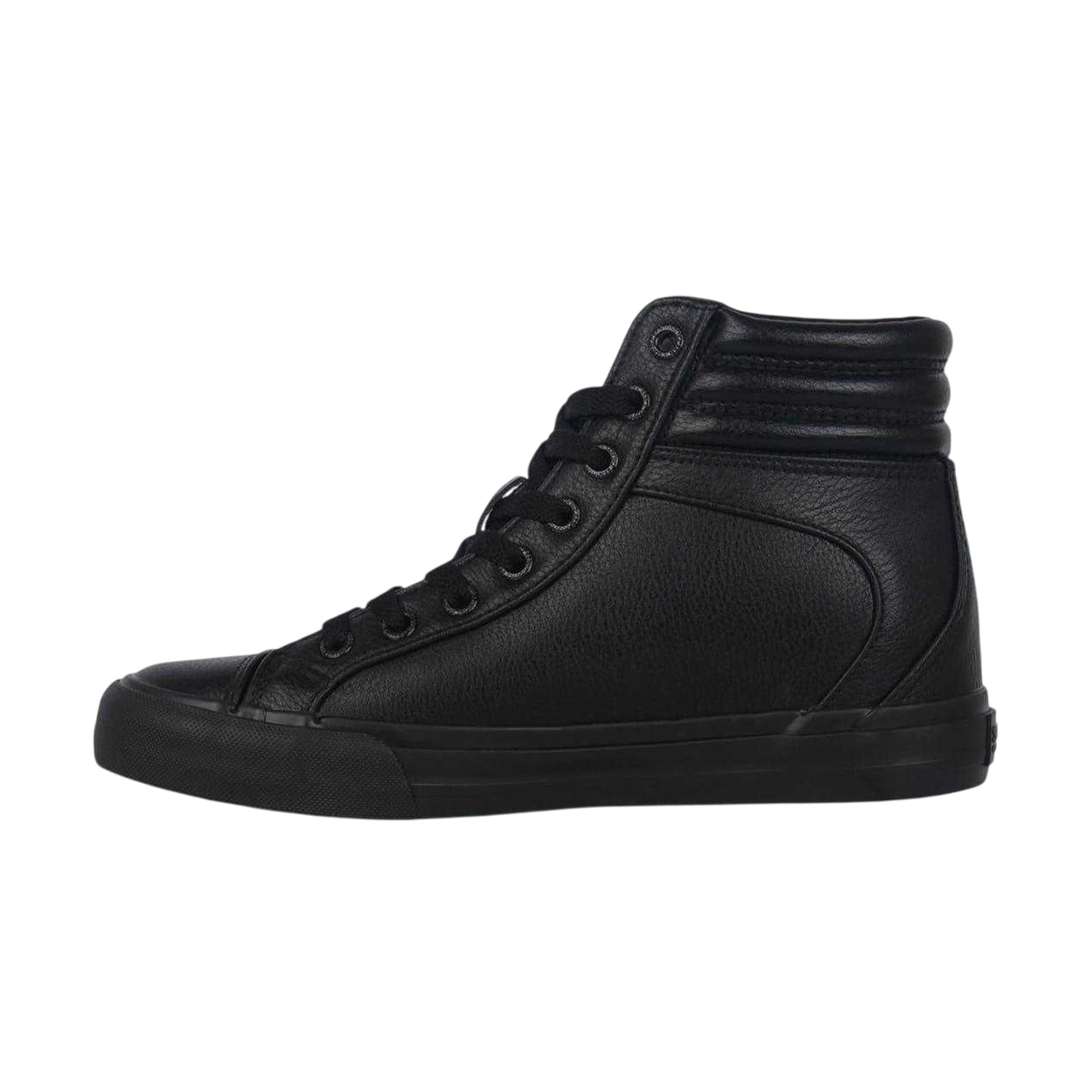 Black - Side - SoulCal Childrens-Kids Asti High Top Trainers