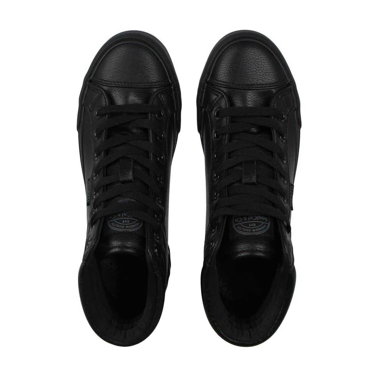 Black - Lifestyle - SoulCal Childrens-Kids Asti High Top Trainers