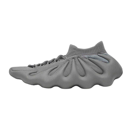 Grey - Back - Yeezy Childrens-Kids 450 Mesh Trainers