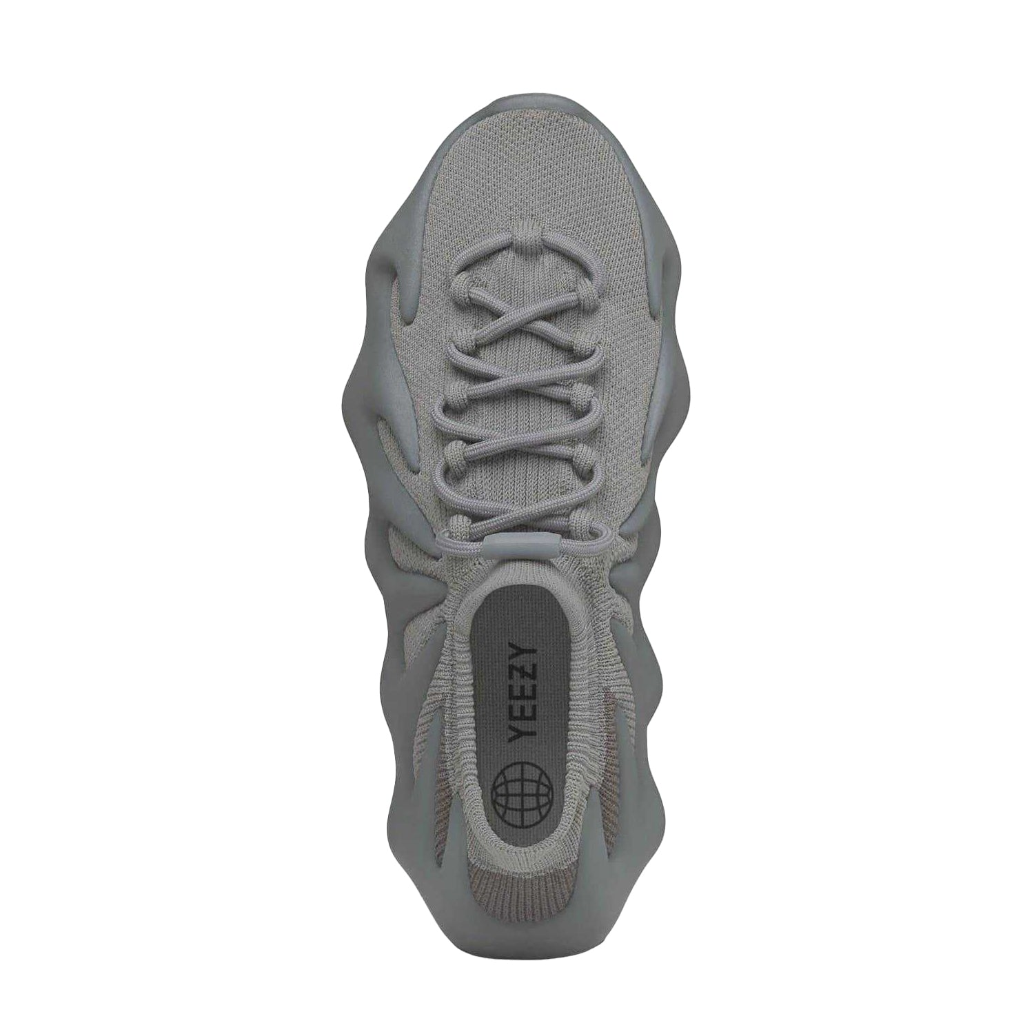 Stone-Marine - Side - Yeezy Childrens-Kids 450 Mesh Trainers