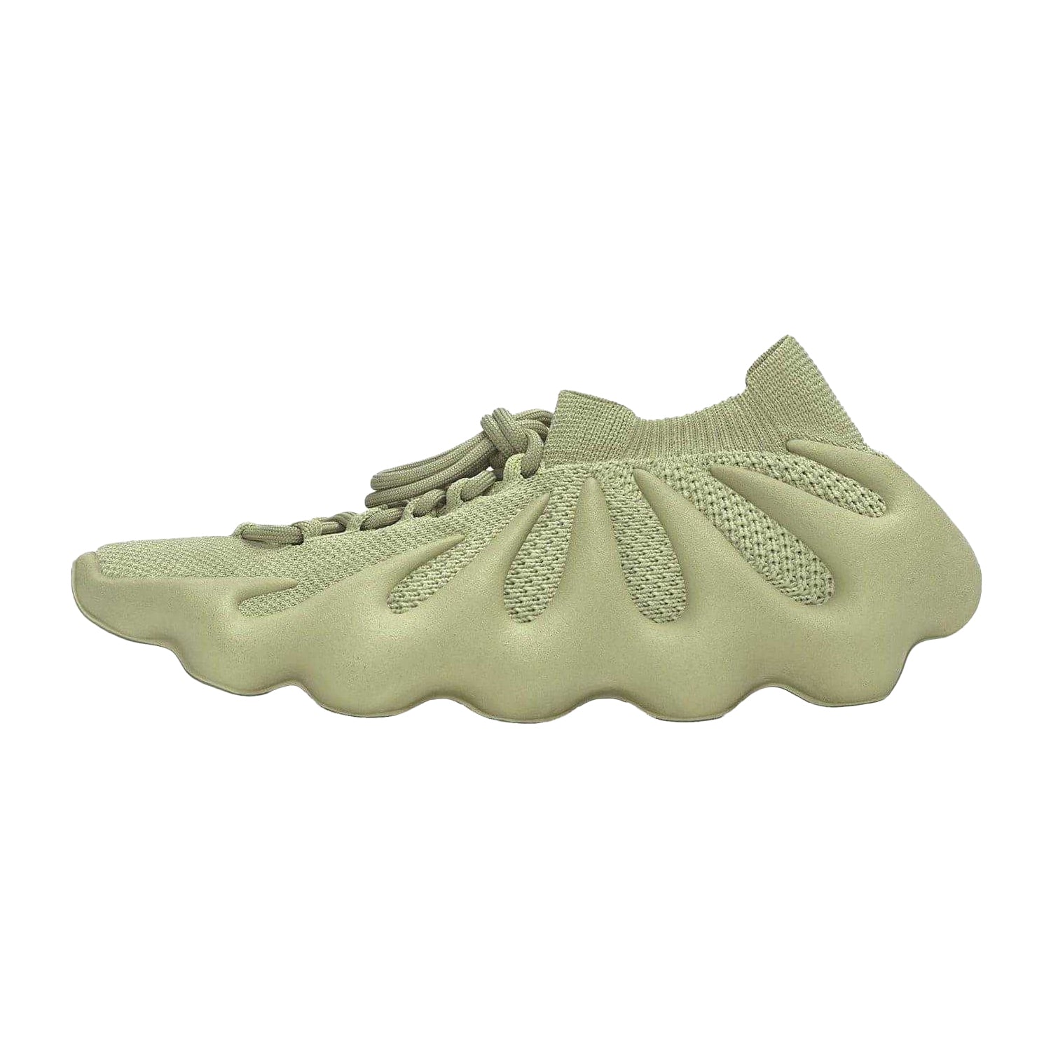Tan - Back - Yeezy Childrens-Kids 450 Mesh Trainers