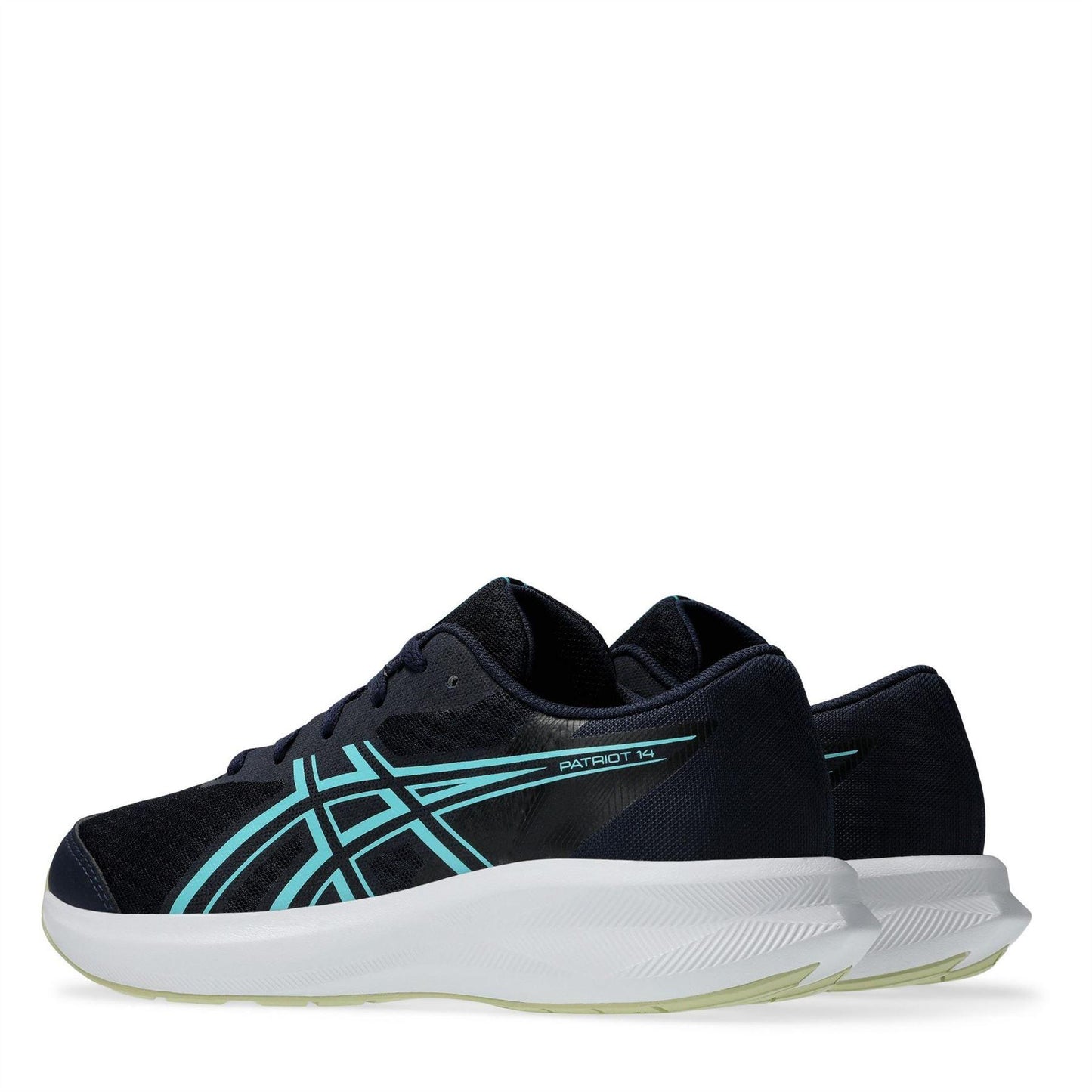 Midnight-Green - Pack Shot - Asics Childrens-Kids Patriot Running Trainers