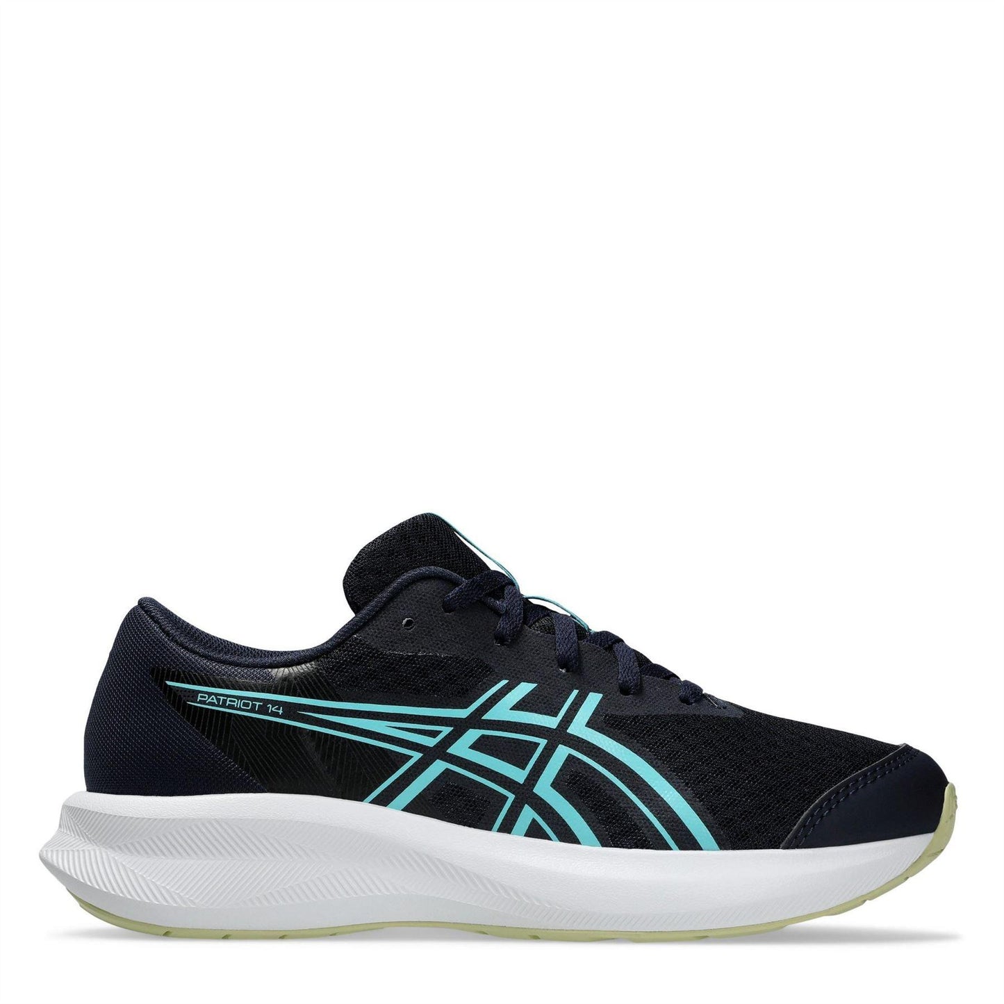 Midnight-Green - Front - Asics Childrens-Kids Patriot Running Trainers
