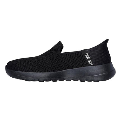 Black - Back - Skechers Womens-Ladies Go Walk Joy Slip-In Hands Free Trainers