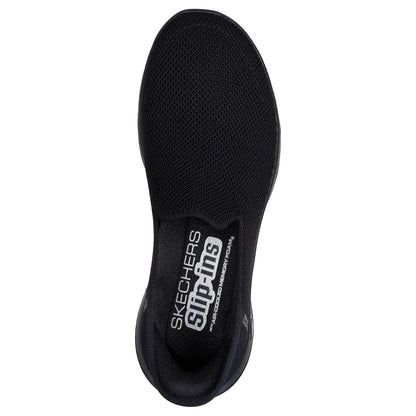 Black - Side - Skechers Womens-Ladies Go Walk Joy Slip-In Hands Free Trainers