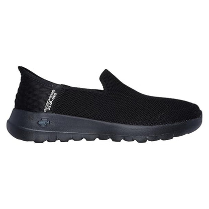 Black - Front - Skechers Womens-Ladies Go Walk Joy Slip-In Hands Free Trainers