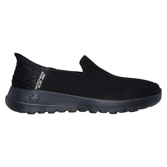 Black - Front - Skechers Womens-Ladies Go Walk Joy Slip-In Hands Free Trainers