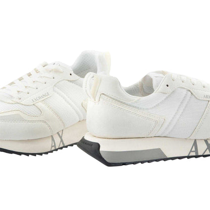 Off White - Lifestyle - Armani Exchange Mens Mesh Contrast Sole Trainers