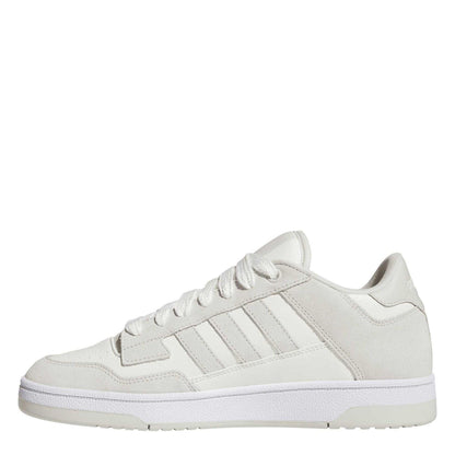 Light Grey-Cloud - Back - Adidas Mens Rapid Court Leather Trainers