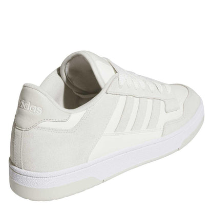 Light Grey-Cloud - Lifestyle - Adidas Mens Rapid Court Leather Trainers