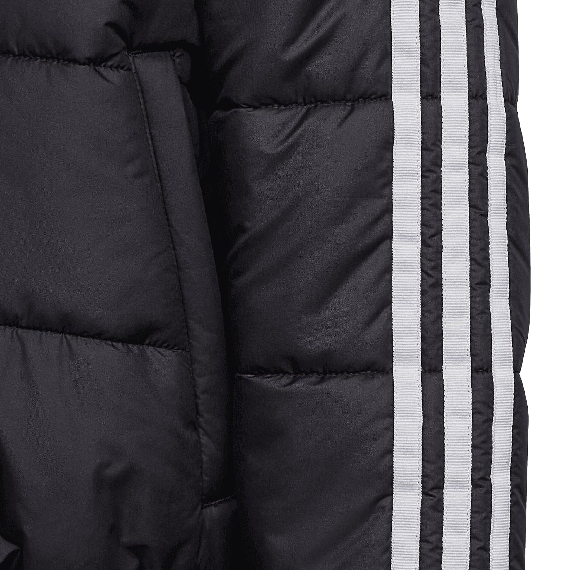 Black - Lifestyle - Adidas Childrens-Kids 3 Stripes Padded Jacket