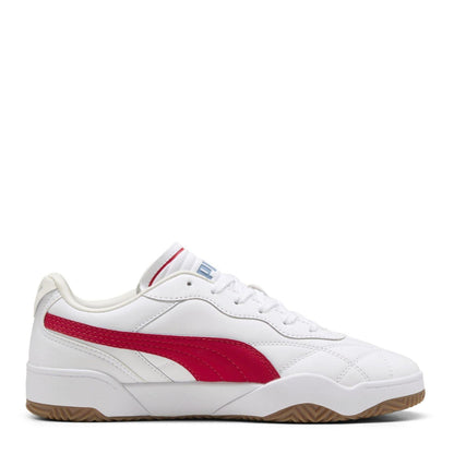 Puma White-Red - Lifestyle - Puma Mens Tifosi Lux Quilted Leather Trainers