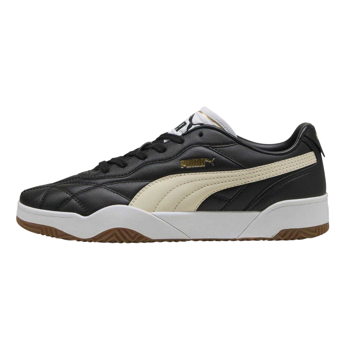 Puma Black - Back - Puma Mens Tifosi Lux Quilted Leather Trainers