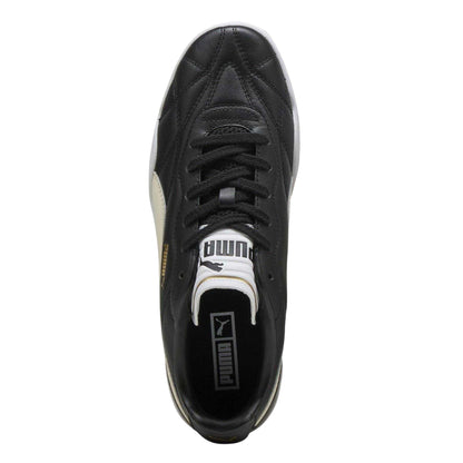 Puma Black - Side - Puma Mens Tifosi Lux Quilted Leather Trainers