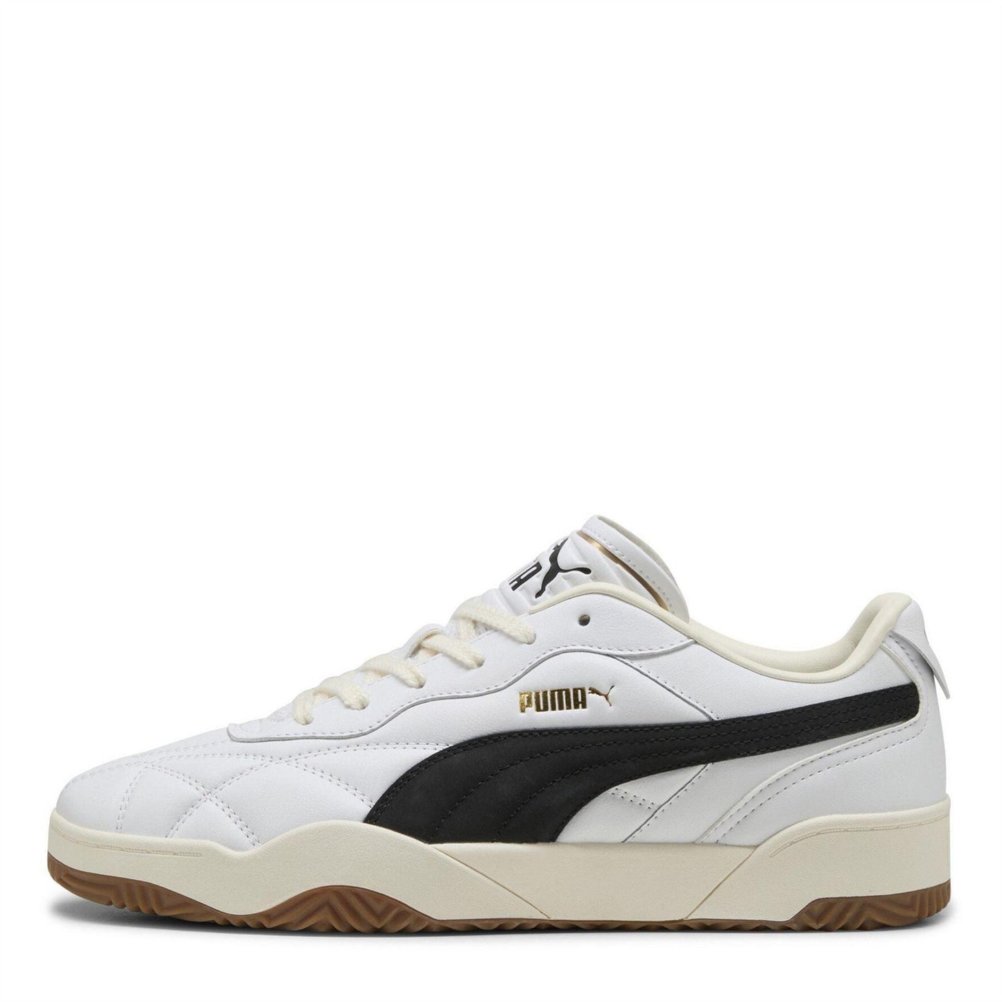 Puma White - Back - Puma Mens Tifosi Lux Quilted Leather Trainers