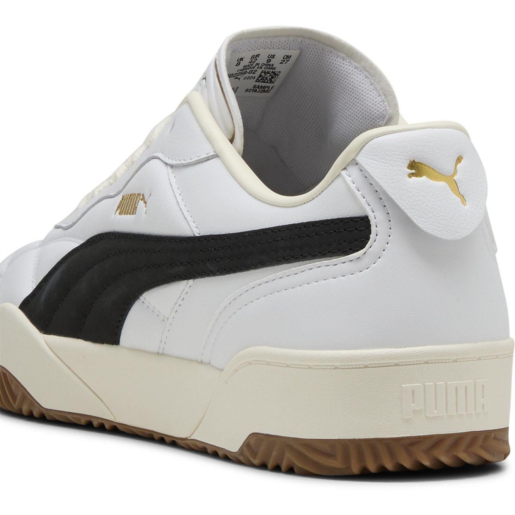 Puma White - Pack Shot - Puma Mens Tifosi Lux Quilted Leather Trainers