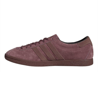 Burgundy - Side - Adidas Mens Galapagos Suede Trainers