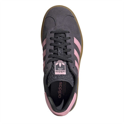 Aurora Purple-Pink - Lifestyle - Adidas Childrens-Kids Gazelle Suede Platform Trainers