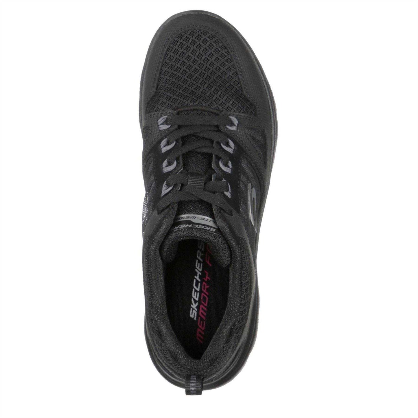 Black - Side - Skechers Womens-Ladies Flex Advantage 4.0 Trainers