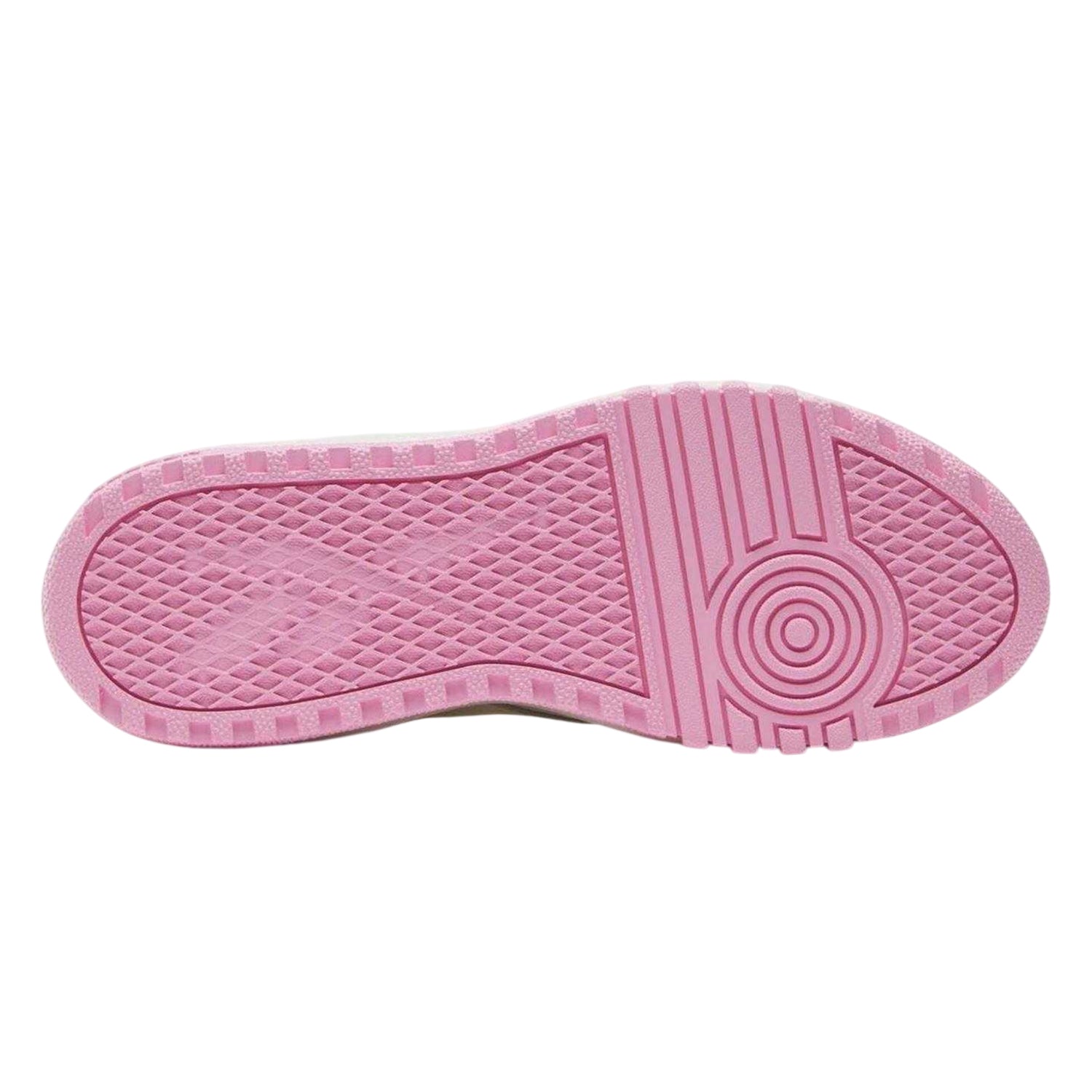 White-Pink - Side - Barbie Womens-Ladies Barbie Leather Platform Trainers