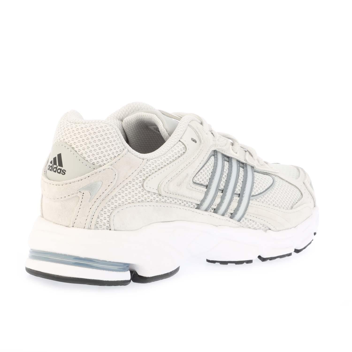Grey - Side - Adidas Womens-Ladies Response CL Suede Trainers
