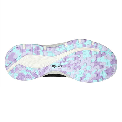 Black-Lavender - Back - Skechers Womens-Ladies Go Run Marble Trainers