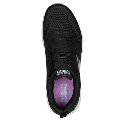 Black-Lavender - Lifestyle - Skechers Womens-Ladies Go Run Marble Trainers