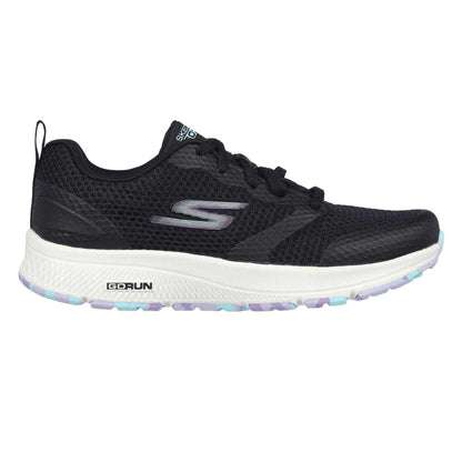 Black-Lavender - Front - Skechers Womens-Ladies Go Run Marble Trainers