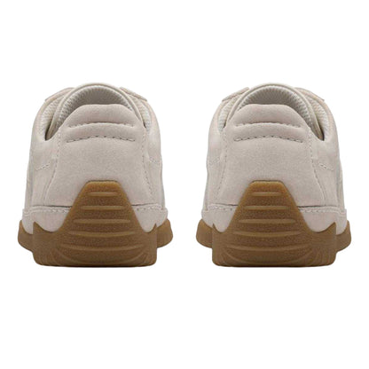 Off White - Back - Clarks Womens-Ladies Meridor Suede Trainers