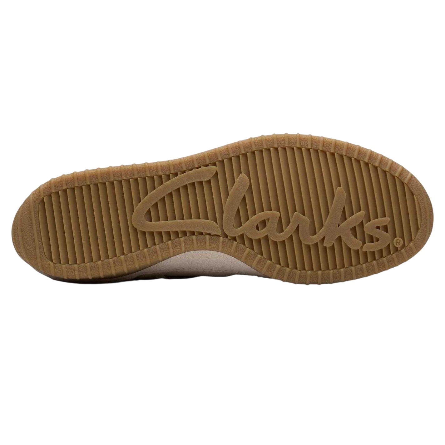 Off White - Side - Clarks Womens-Ladies Meridor Suede Trainers