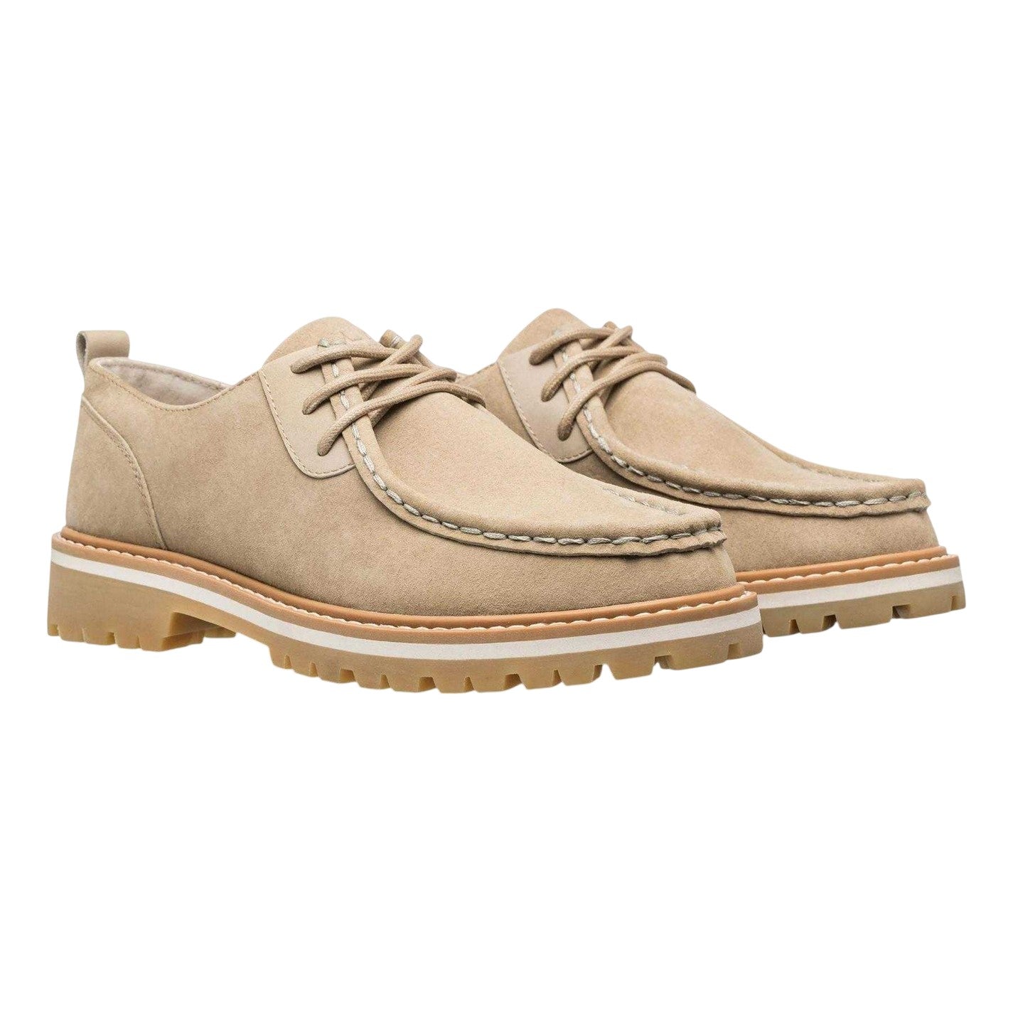 Safari - Side - CLAE Unisex Adult Leather Moc Toe Derby Shoes